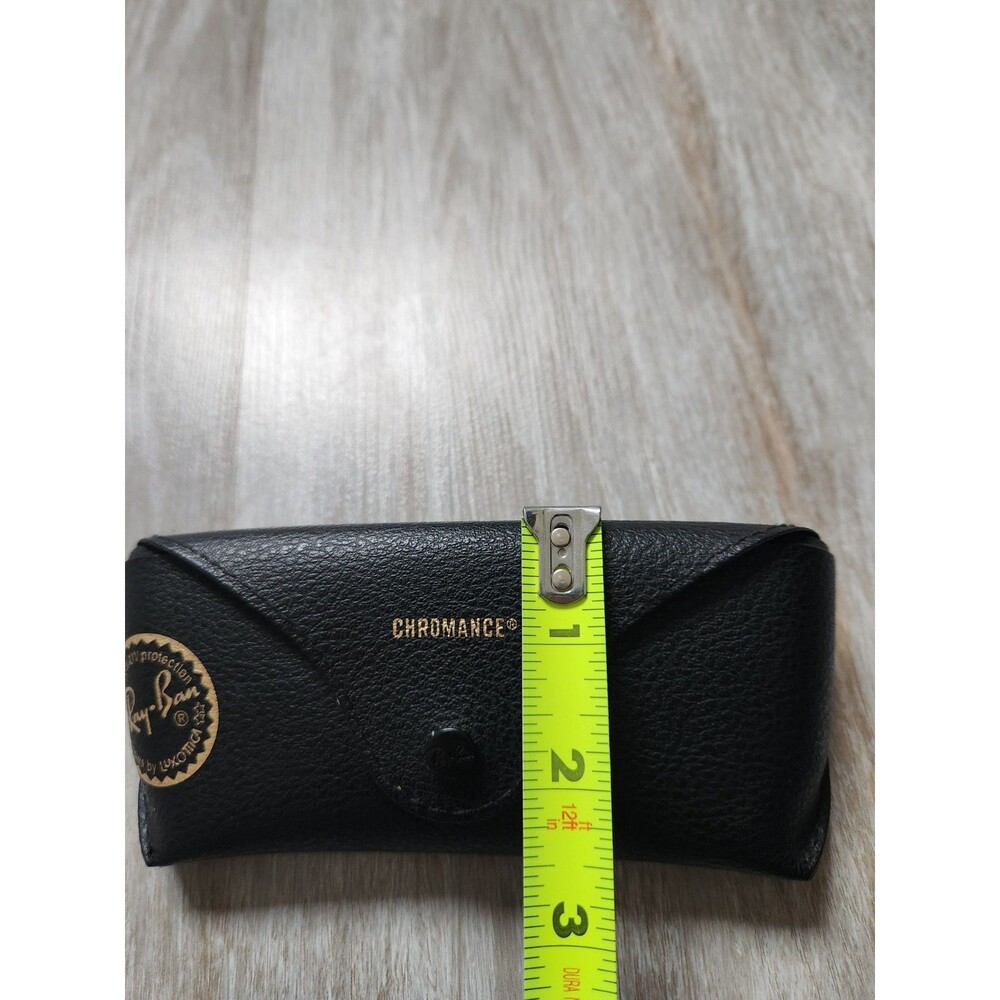 Ray-Ban Chromance Black Semi Hard Sunglasses Case ONLY Textured Snap Closure EUC - Picture 11 of 11